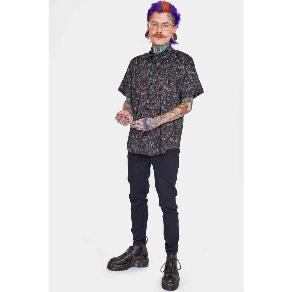 Jawbreaker - Night Owl Button Up Overhemd - Zwart